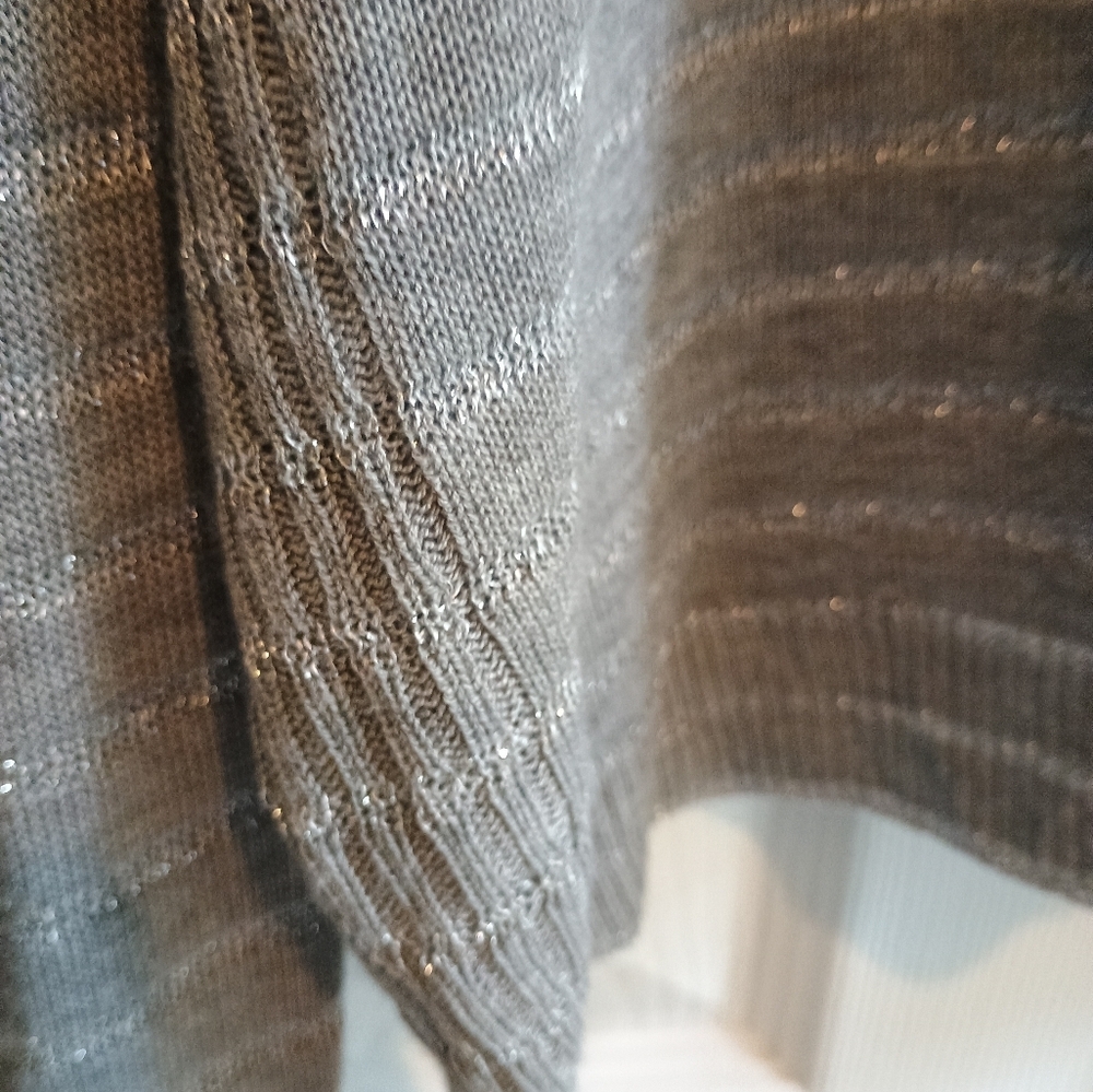 Lane Bryant‎ Women's 2XL Gray White Striped Knit Sweater Plus Size 18/20... - Picture 12 of 13